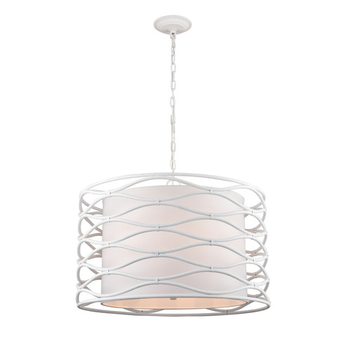 Hillcrest Four Light Pendant in Dry White (45|H0019-9612)