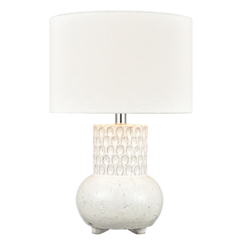 Delia One Light Table Lamp in White (45|H0019-7991)