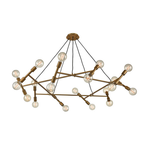 Guesting 20 Light Chandelier in Antique Brass (45|D4350)