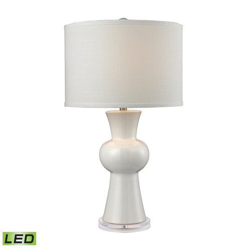 White Ceramic LED Table Lamp in Gloss White (45|D2618-LED)