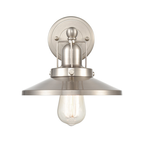 English Pub One Light Wall Sconce in Satin Nickel (45|96140/1)