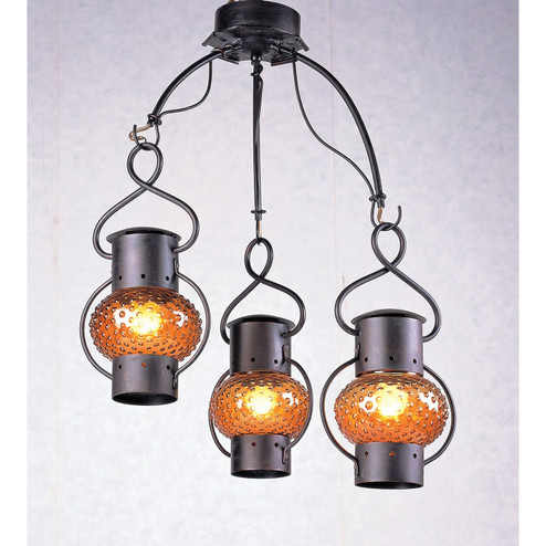 Three Light Chandelier in Brown (45|89304)