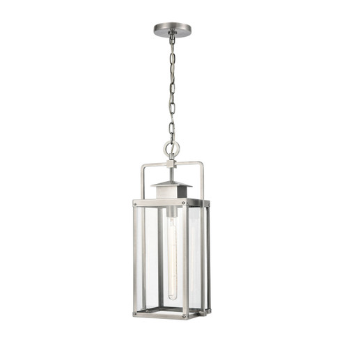 Crested Butte One Light Outdoor Pendant in Antique Brushed Aluminum (45|89174/1)