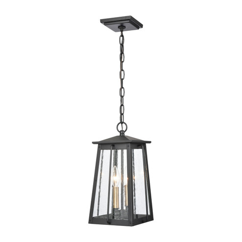 Kirkdale Two Light Outdoor Pendant in Matte Black (45|83405/2)