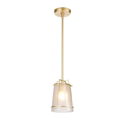 Square to Round One Light Mini Pendant in Champagne Gold (45|82125/1)