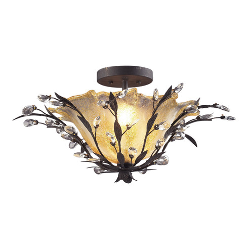 Circeo Two Light Semi Flush Mount in Deep Rust (45|8059/2)