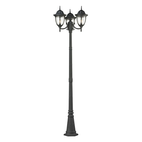 Outdoor Essentials Three Light Outdoor Post Mount in Charcoal (45|7153EP/73)