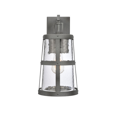 Dakota One Light Outdoor Wall Sconce in Distressed Zinc (45|69640/1)