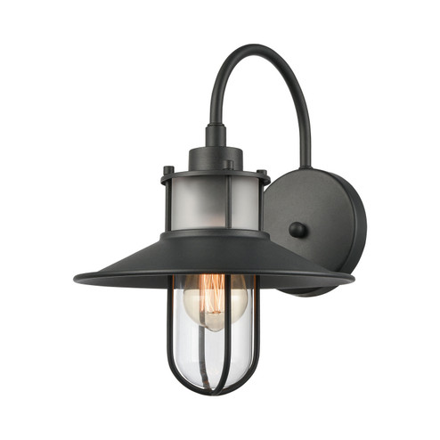 Coastal Farm One Light Outdoor Wall Sconce in Charcoal (45|69370/1)