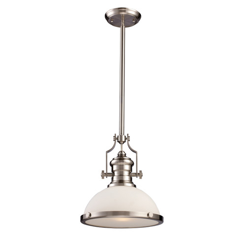 Chadwick One Light Pendant in Satin Nickel (45|66123-1)