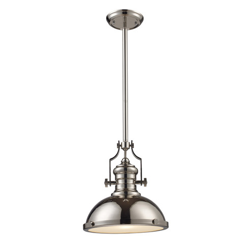 Chadwick One Light Pendant in Polished Nickel (45|66114-1)