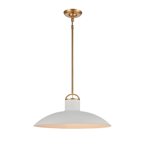 Surf One Light Pendant in Textured White (45|63135/1)