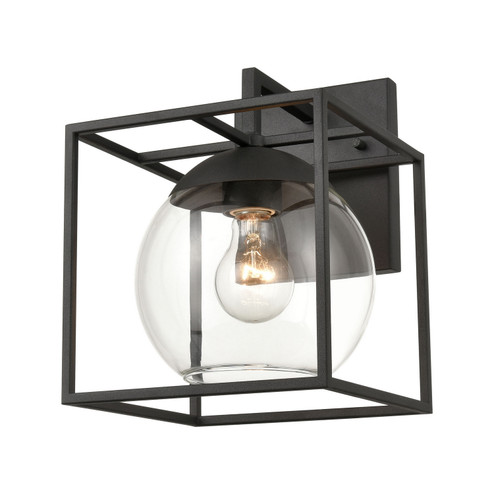 Cubed One Light Outdoor Wall Sconce in Charcoal (45|47321/1)