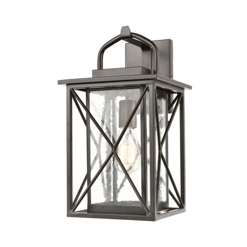 Carriage Light One Light Outdoor Wall Sconce in Matte Black (45|46751/1)