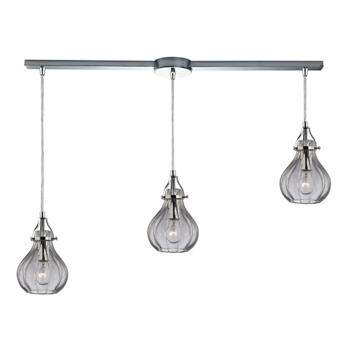 Danica Three Light Pendant in Polished Chrome (45|46014/3L)