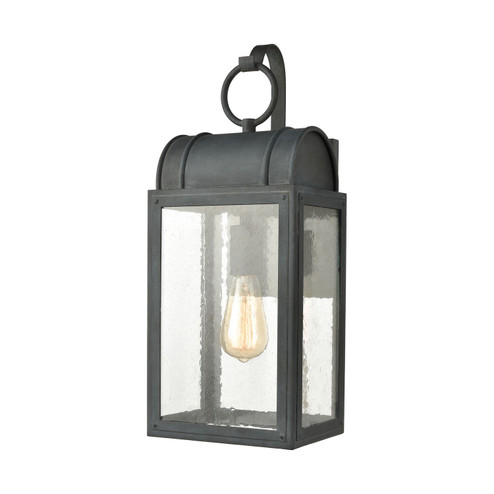 Heritage Hills One Light Outdoor Wall Sconce in Aged Zinc (45|45482/1)