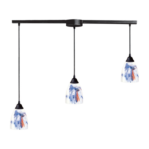 Classico Three Light Pendant in Dark Rust (45|406-3L-MT)