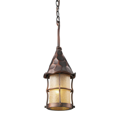 Rustica One Light Outdoor Pendant in Antique Copper (45|388-AC)