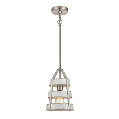 Brigantine One Light Mini Pendant in Satin Nickel (45|33555/1)