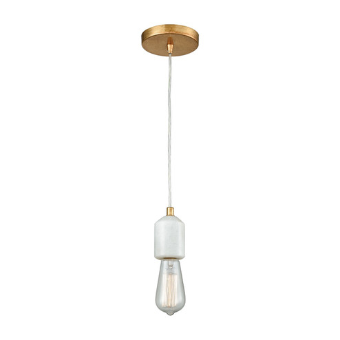 Socketholder One Light Mini Pendant in Antique Gold Leaf (45|33230/1)