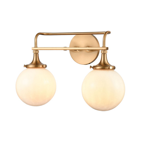 Beverly Hills Two Light Vanity in Satin Brass (45|30142/2)