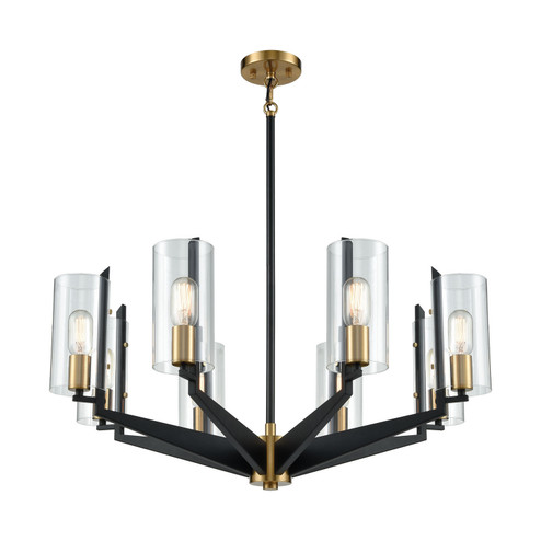 Blakeslee Eight Light Chandelier in Matte Black (45|15316/8)