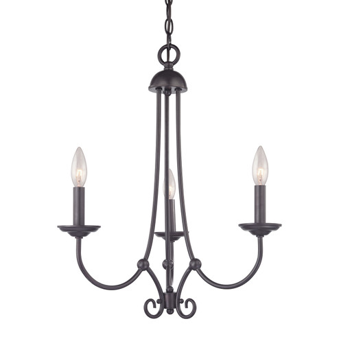 Williamsport Three Light Chandelier in Oil Rubbed Bronze (45|1503CH/10)