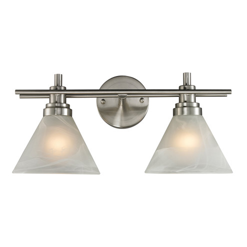 Pemberton Two Light Vanity in Brushed Nickel (45|11401/2)