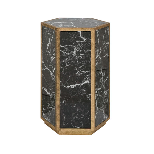 Homer Accent Table in Black (45|1114-405)