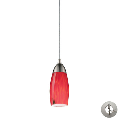 Milan One Light Mini Pendant in Satin Nickel (45|110-1FR-LA)