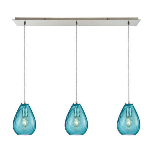 Lagoon Three Light Pendant in Satin Nickel (45|10770/3LP)