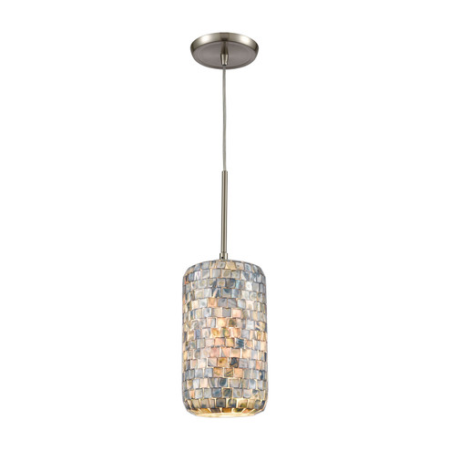 Capri One Light Mini Pendant in Satin Nickel (45|10552/1)