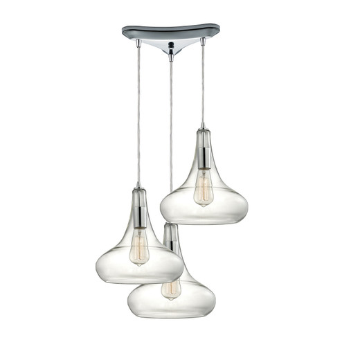 Orbital Three Light Pendant in Polished Chrome (45|10422/3)