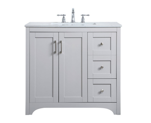 moore Single Bathroom Vanity in Grey (173|VF17036GR)