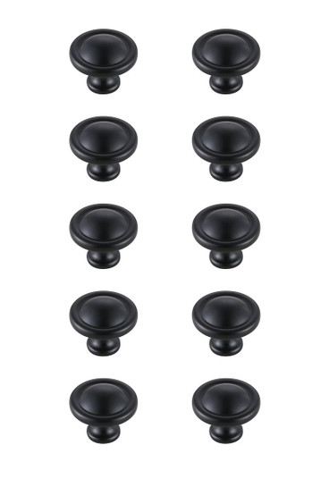 Garlande Knob Multipack (Set of 10) in Matte Black (173|KB2007-MB-10PK)