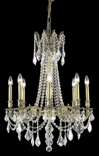 Rosalia Eight Light Chandelier in French Gold (173|9208D24FG/RC)