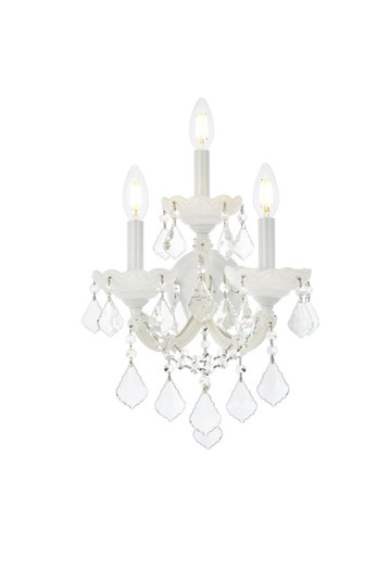 Maria Theresa Three Light Wall Sconce in White (173|2800W3WH/RC)