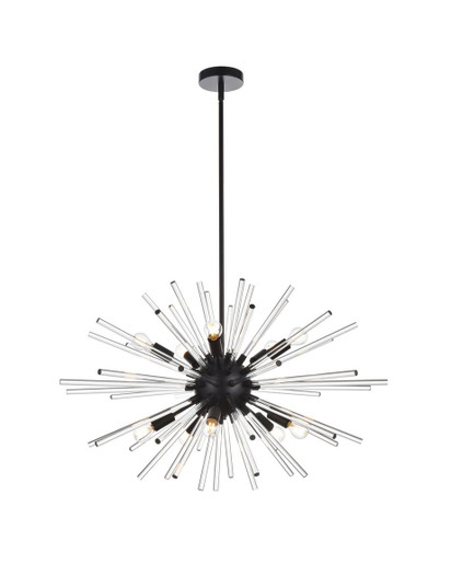 Sienna Ten Light Pendant in Black (173|2502D32BK)