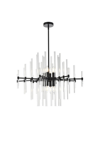 Sienna Eight Light Pendant in Black (173|2502D31BK)