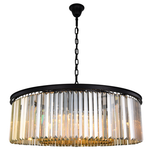 Sydney Ten Light Chandelier in Matte Black (173|1238G43MB-GT/RC)