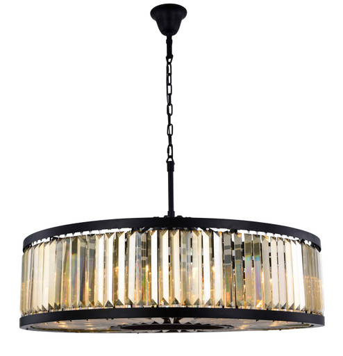 Chelsea Ten Light Chandelier in Matte Black (173|1233G43MB-GT/RC)