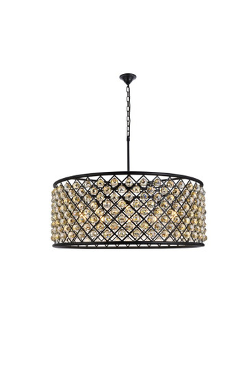 Madison Ten Light Chandelier in Matte Black (173|1214G43MB-GT/RC)