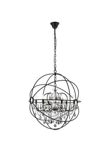 Geneva Six Light Chandelier in Dark Bronze (173|1130D32DB-SS/RC)