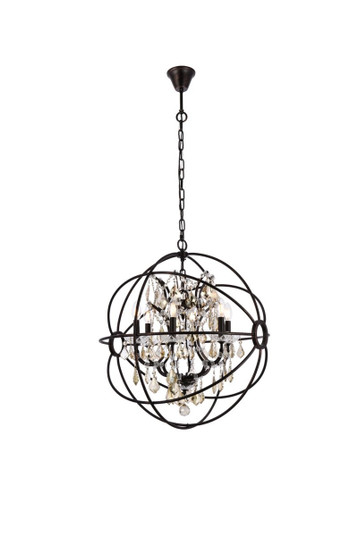 Geneva Six Light Chandelier in Dark Bronze (173|1130D25DB-GT/RC)