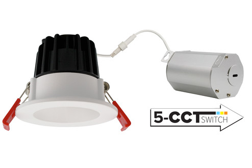 2'' LED Rflctr Ic At 8W 550Lm 120V 5Cct in All White (507|ERT210CT5W)
