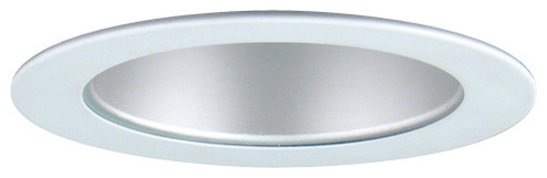 4'' Clr Alum Rffltr Deep Cone in Clear with White Trim (507|ELA499SC)