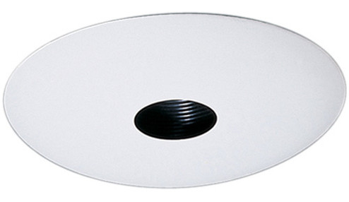 6'' Adjustable Pinhole W/Blk Rflctr in Black with White Trim (507|EL2529B)