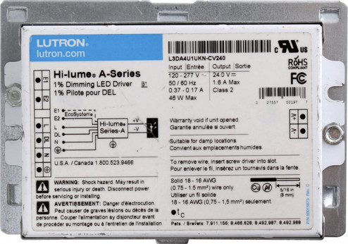 Hi-Lum Drvr For Tape Lght 24Vdc 120/277V (507|DRVL396W)