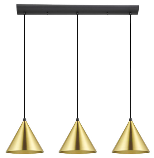 Narices Three Light Pendant in Structured Black (217|99592A)