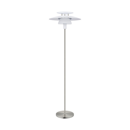 Brenda One Light Floor Lamp in Satin Nickel (217|98389A)